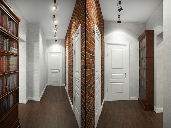 Оформление коридора в стиле лофт для квартиры фото