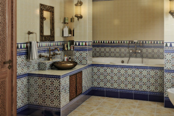 Марокканский стиль в интерьере ванной фото