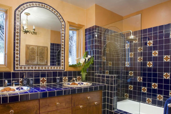Мексиканский стиль в интерьере ванной комнат фото