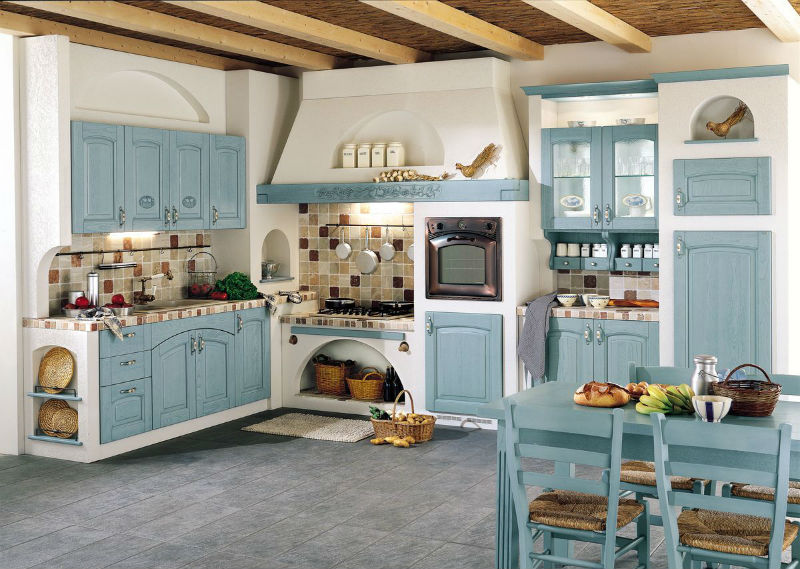 Кухня в красивом деревенском французском стиле прованс, как правильно оформить помещение, что учесть в дизайне фото