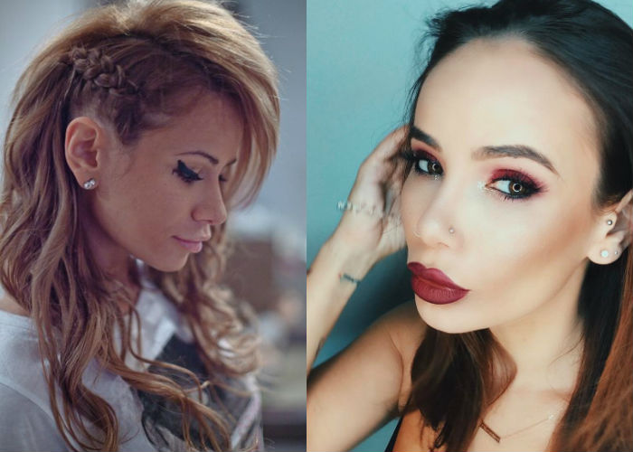 Известная русская селебрити, блогер и телеведущая Айза Анохина до и после пластики носа фото