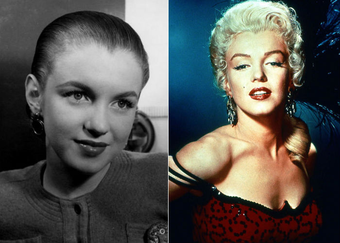 Известная актриса XX века красавица Мэрилин Монро до и после пластики лица фото