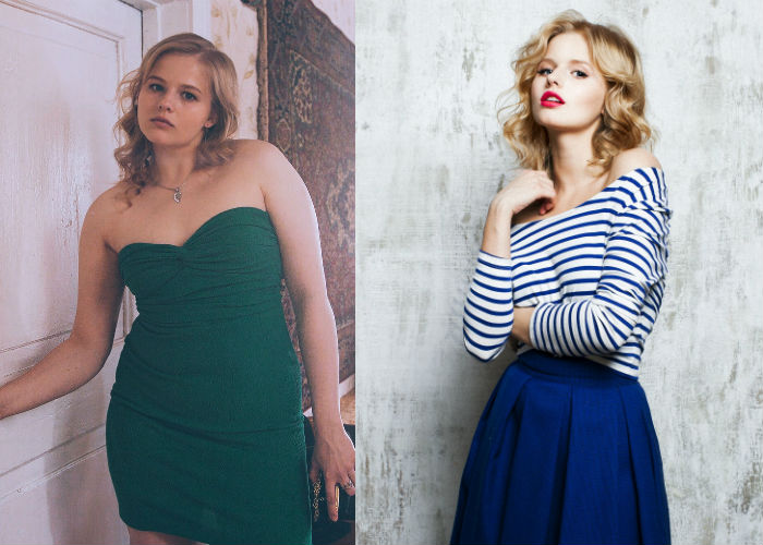 Молодая русская актриса Александра Бортич до и после похудения фото