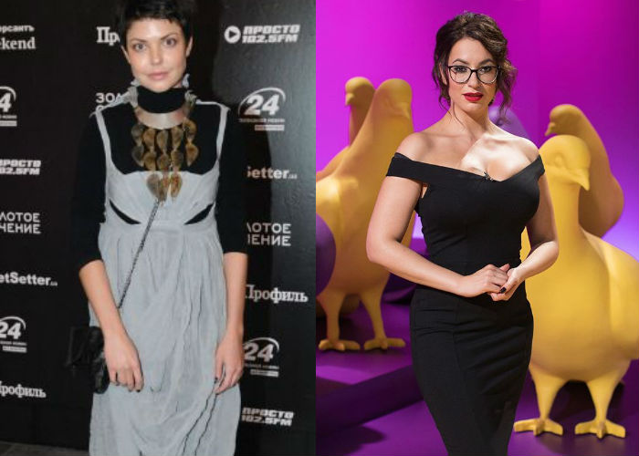 Известная стилист и телеведущая Катя Гершуни до и после пластики лица и груди фото