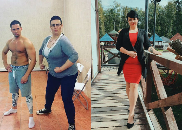 Участница "Дом-2" Саша Черно до и после похудения на 20 килограмм фото