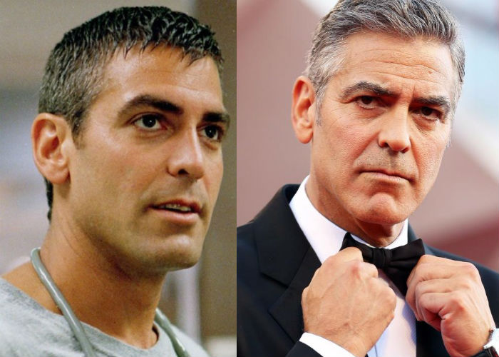 Известный американский актер кино Джордж Клуни в молодости 35 лет назад и сейчас фото