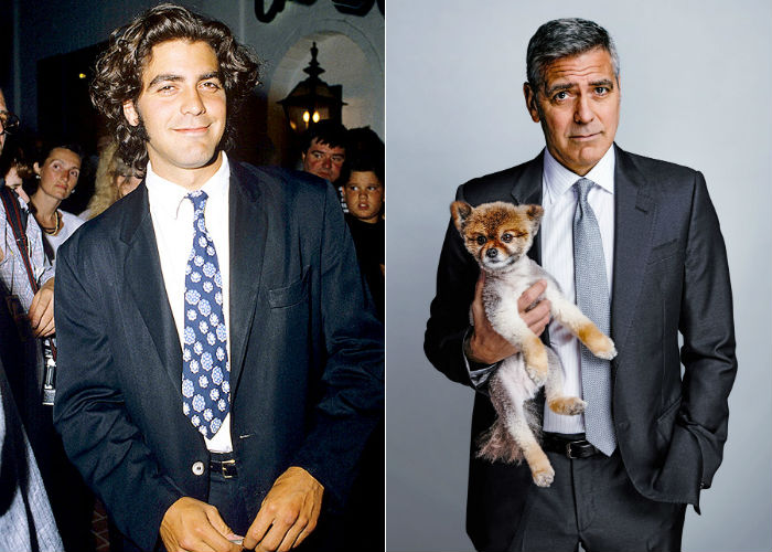 Американский актер кино Джордж Клуни в молодости 35 лет назад и сейчас фото