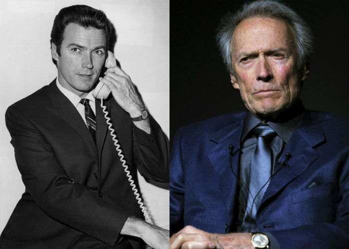 Известный актер вестернов Клинт Иствуд в молодости 65-70 лет назад и сейчас фото