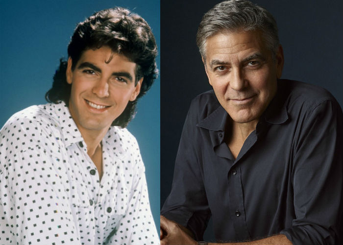 Актер кино Джордж Клуни в молодости 35 лет назад и сейчас фото