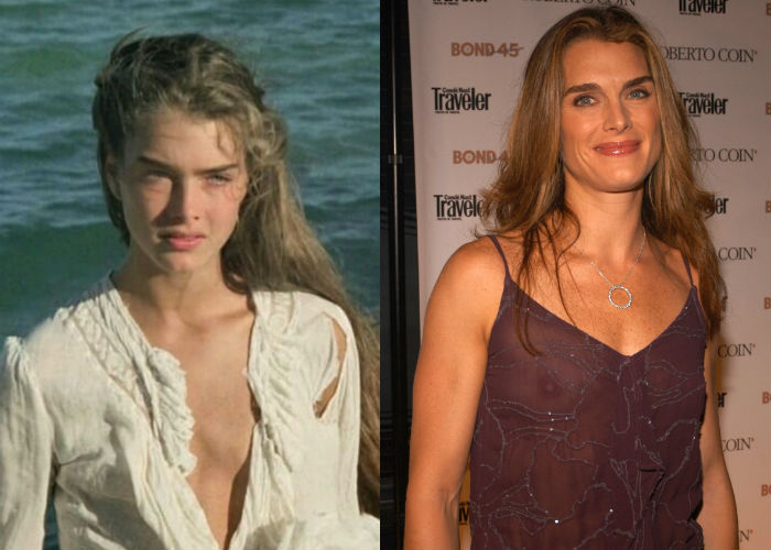 Актриса и модель Брук Шилдс в молодости 25-30 лет назад и сейчас фото