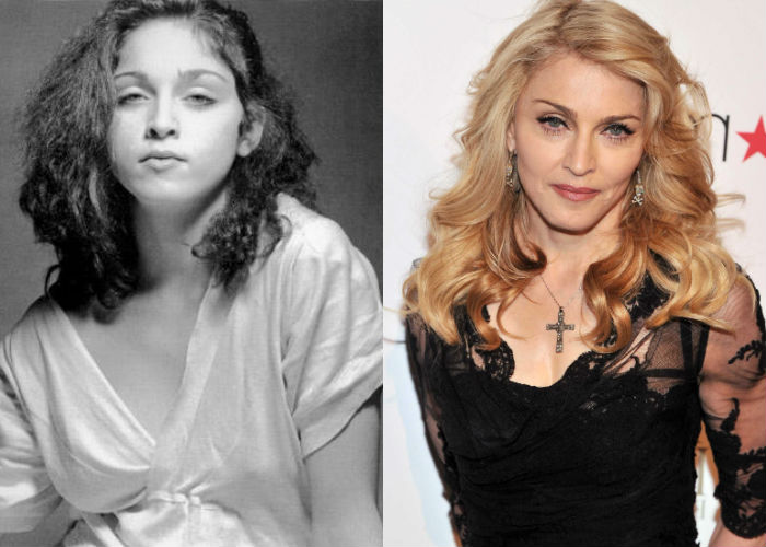 Популярная американская певица и актриса Мадонна в молодости 30-40 лет назад и сейчас фото