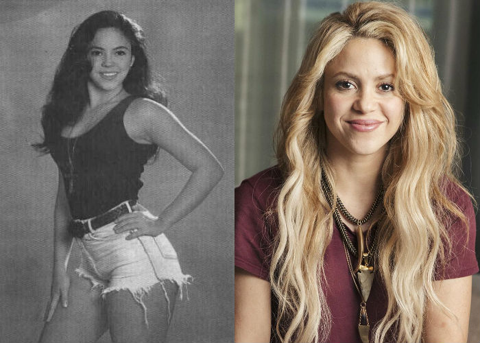 Шакира в молодости 15-20 лет назад и теперь фото