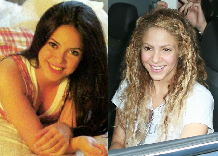 Певица Шакира в молодости 15-20 лет назад и теперь фото